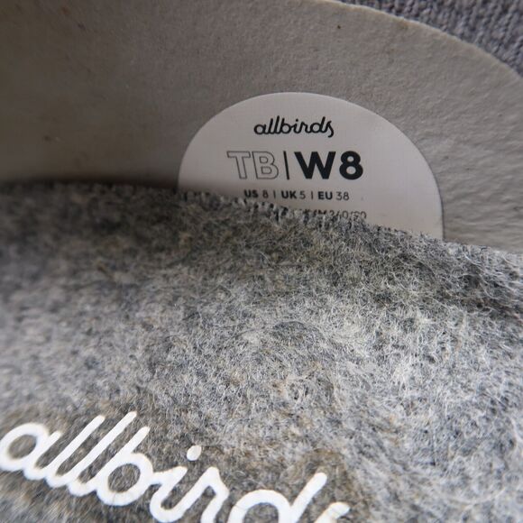 Allbirds Shoes Womens 8 Ballet Flats Tree Breezer Slip On Casual Breathable Grey - Picture 11 of 14